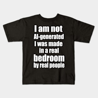 I am not ai-generated Kids T-Shirt